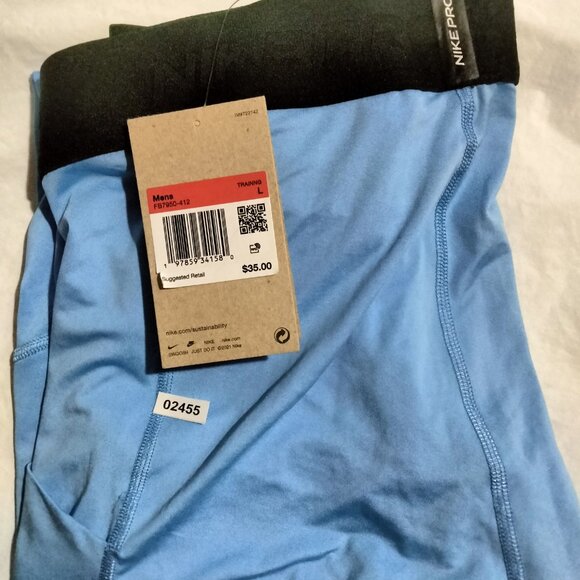 Nike Pro Dri Fit Compression Pants University Blue Men's Size L FB7950-412 - Picture 6 of 6
